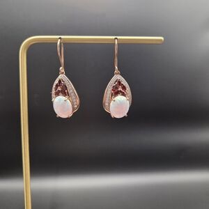 Opal Garnet‑Style Teardrop Earring NWT